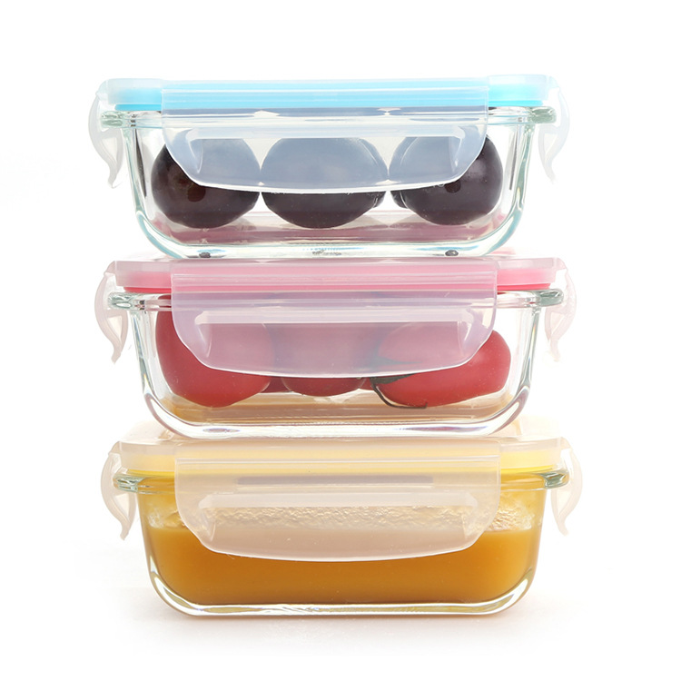 Factory Wholesale Baby Rice Bowl Glass Fresh-Keeping Small Size Mini Lunch Box Baby Food Box Microwave Oven Baking Steam Eggs