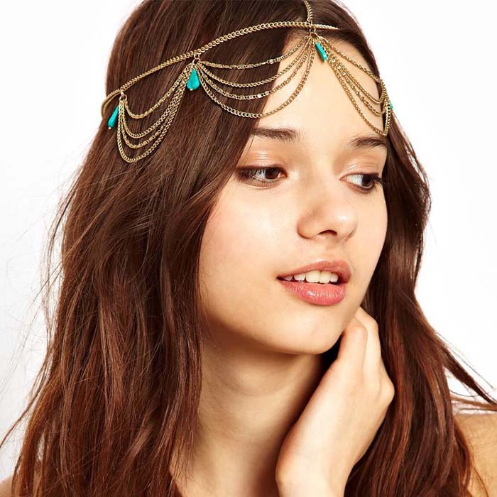 沙漠头饰额头欧美女古风民族风头饰发饰额饰云南沙漠异域风情古装