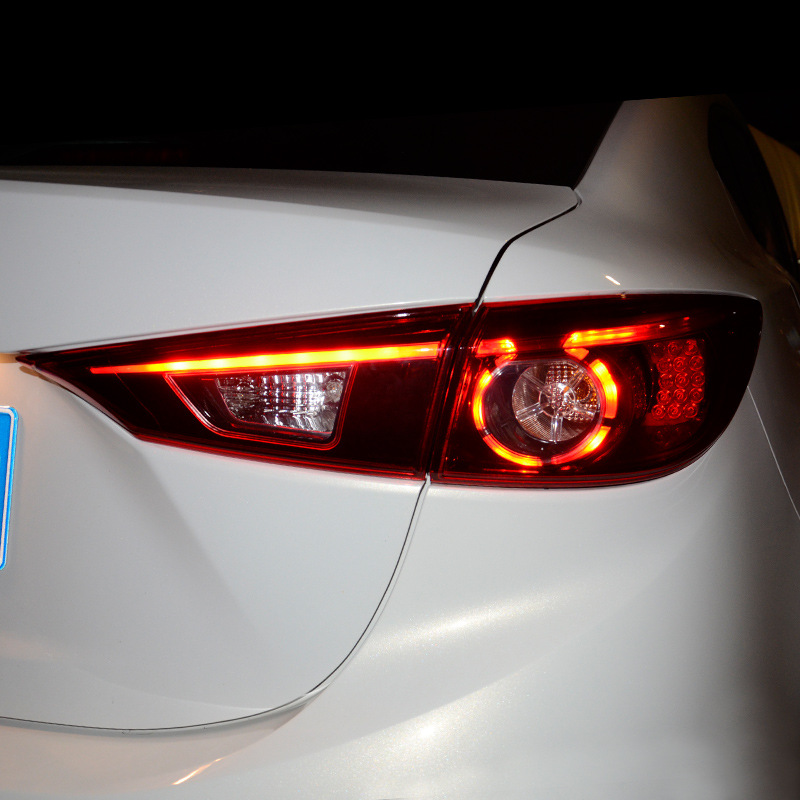 适用于马自达昂克赛拉尾灯总成led日版昂科塞拉改装三厢led后尾灯