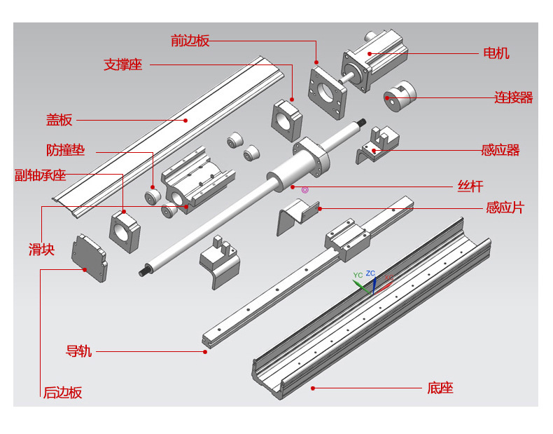 4080机械手铝材 滑台模组底座线性直线运动平台滑块 挤压加工定制