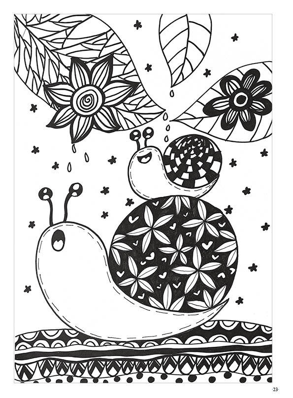 儿童线描画教材零基础少儿美术培训创意装饰画技法绘画入门教程