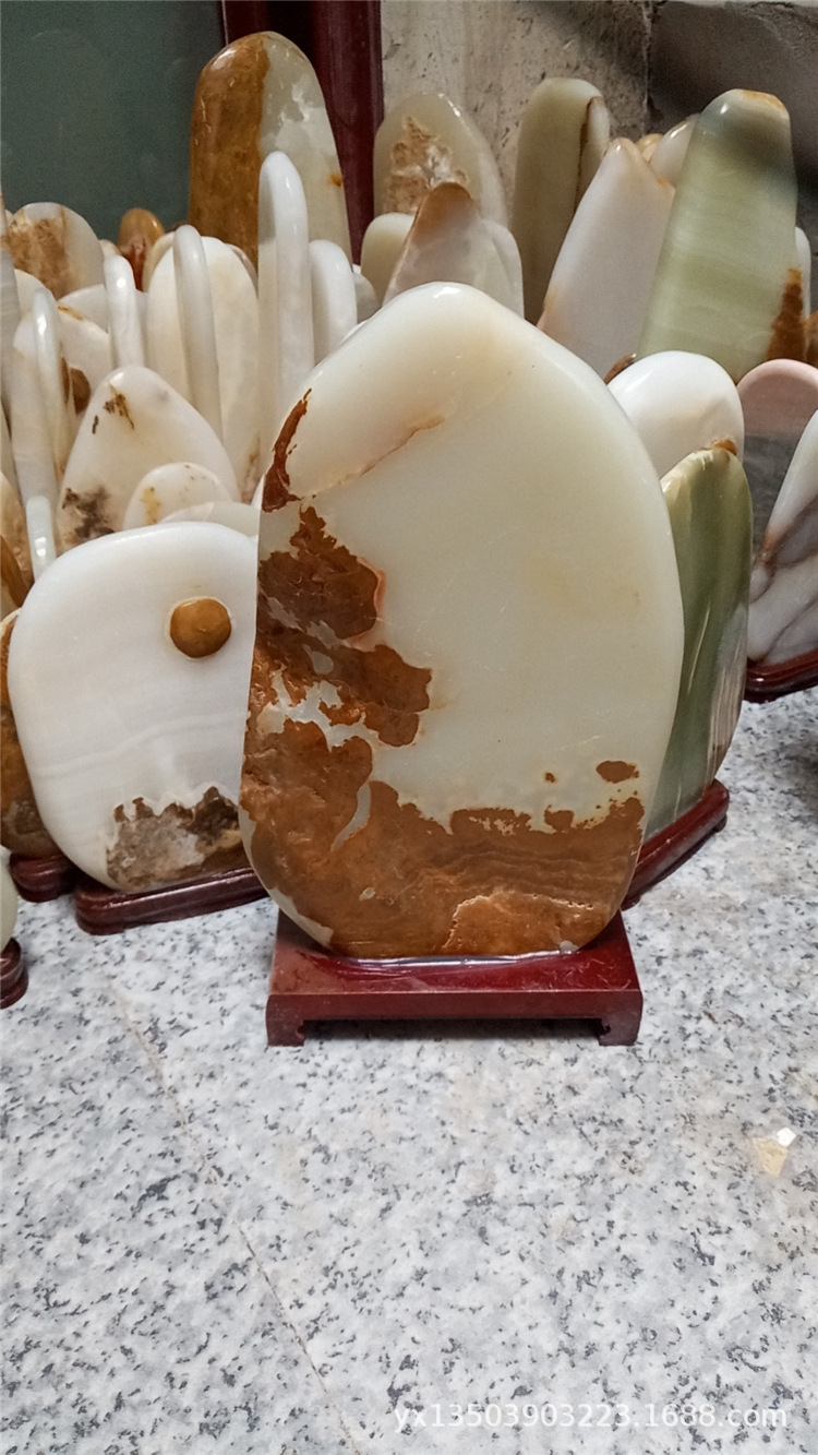 批发天然玉石摆件 阿富汗玉石奇石小摆件原石雕刻家居地摊玉器