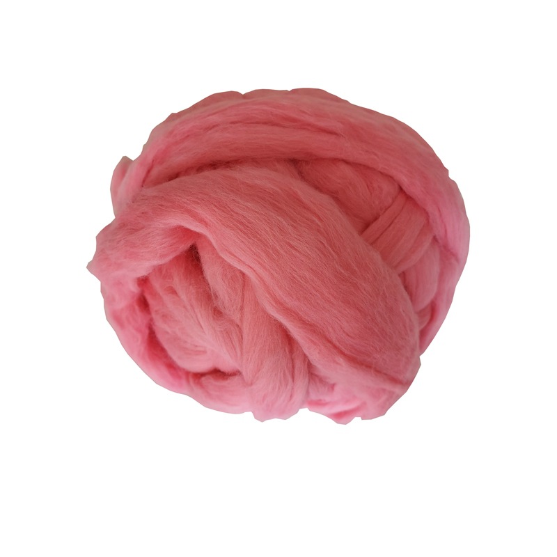 新款特粗粉色美利奴羊毛线手编粗毛线地毯线 冰岛羊毛线编织毛线