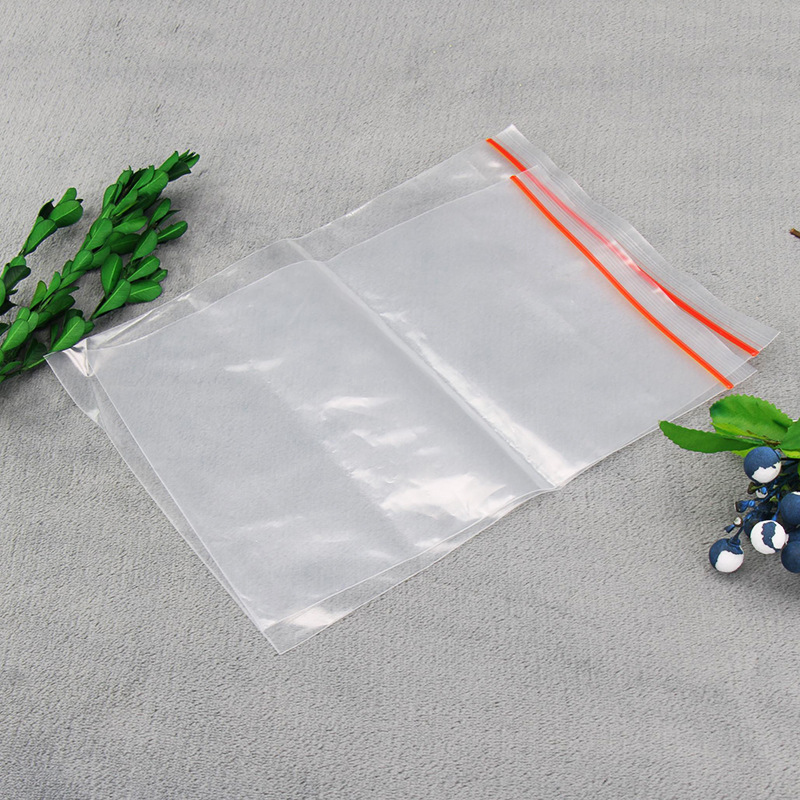 现货pe透明彩色红黄骨塑料食品小包装袋 多规格密封自封袋可定制