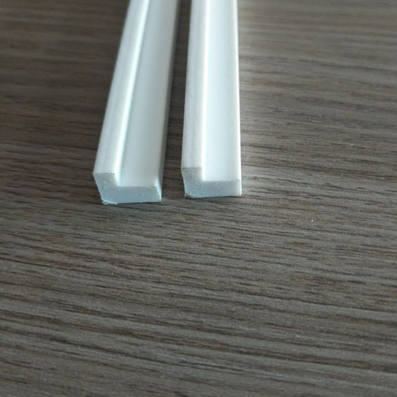 厂家直销pvc塑料条 l型玻璃压边条 pvc塑料挤出型材可加工定制
