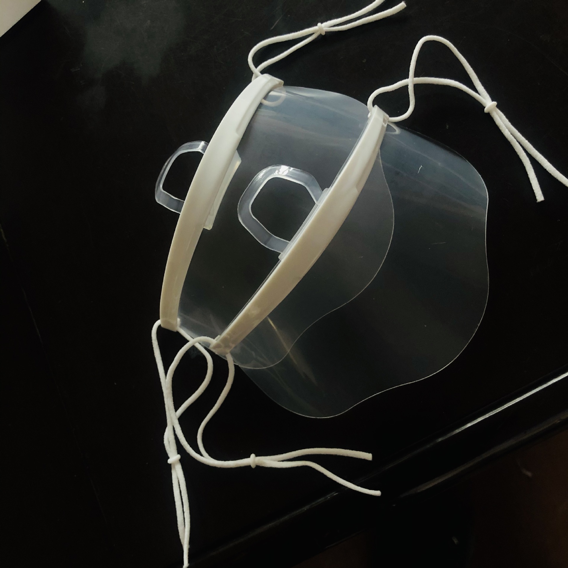 餐饮食品透明面罩餐饮酒店服务员厨师飞沫防口水唾沫透明微笑口罩