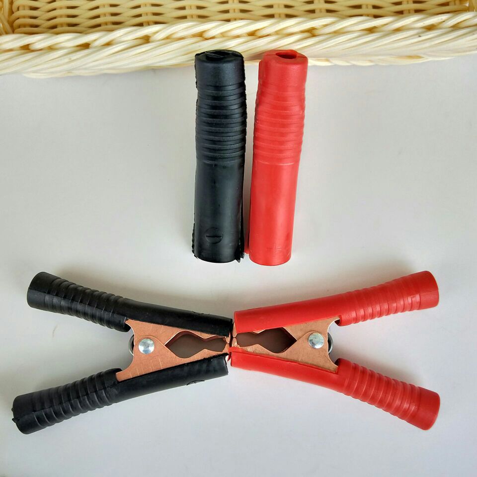 小号包胶电瓶夹子点火电源线电气维修工具正负极汽车打火线电源夹