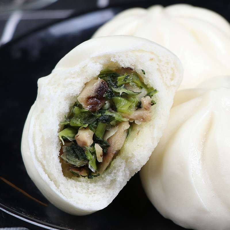 中饮香菇菜包85克*12个*10包上海冷冻半成品大包子早餐包子