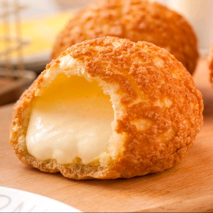 原味曲奇泡芙半成品1kg 冷冻面团半成品 烘焙点心半成品 小吃 糕