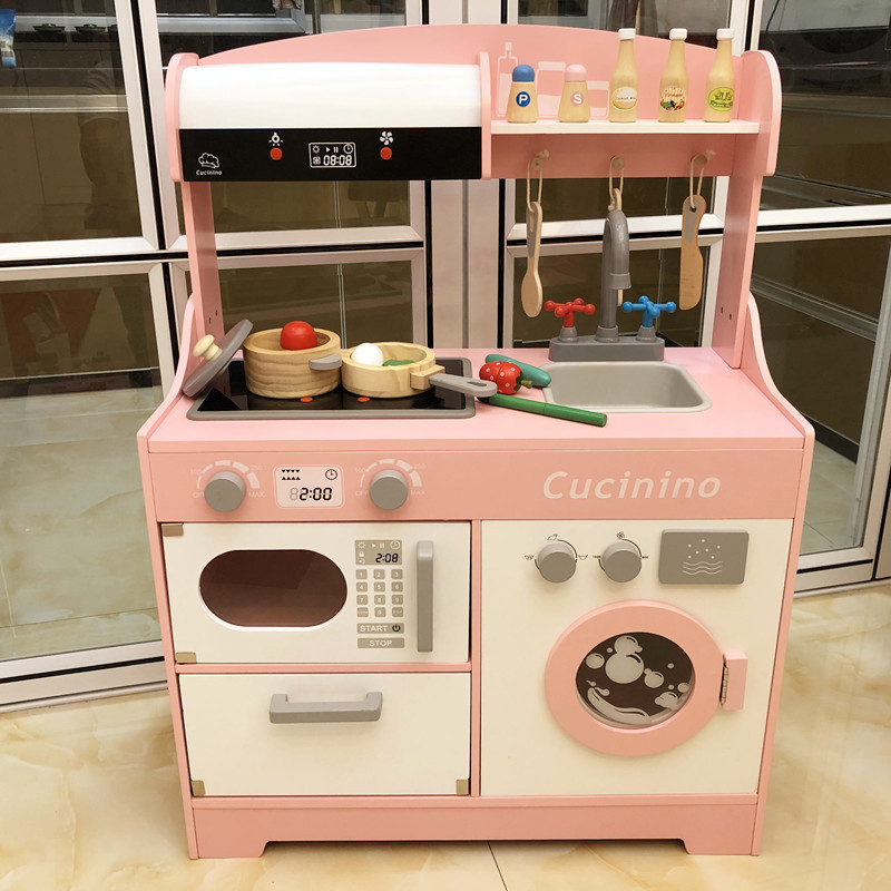 幼儿童厨房玩具迷你烧饭做饭仿真厨具男孩女孩过家家套装水果切切