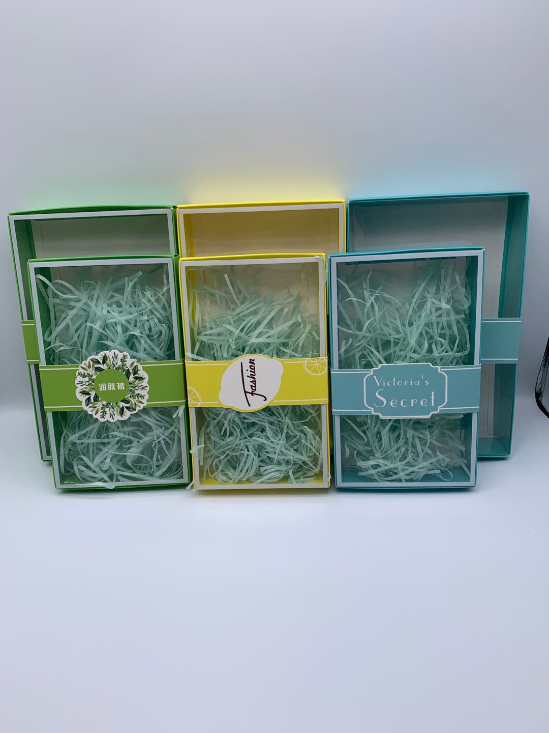 PVC New Exquisite Packing Box Jewelry Box Gift Box Scarf Box Panty Socks Packing Box Spot Sale
