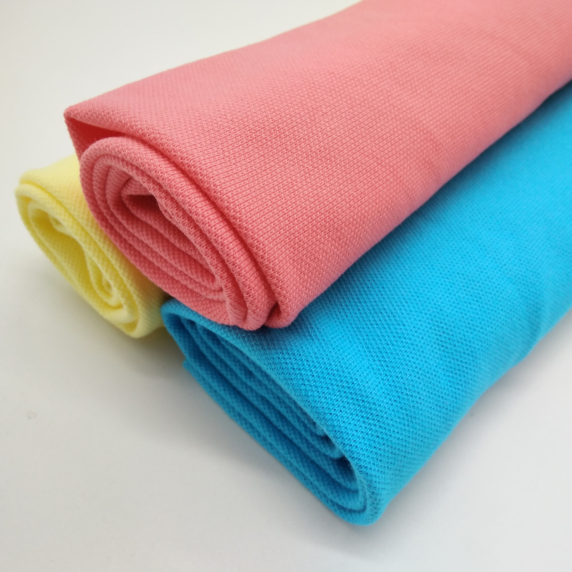 网布 精棉拉架珠地现货 针织面料 珠地网眼布 polo衫高级面料