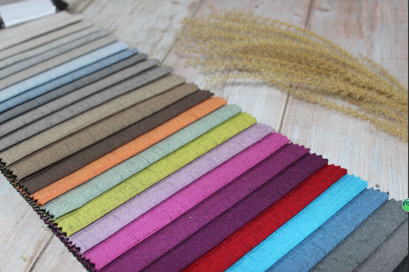 新款仿麻布 竹节麻涂层 沙发布 桌布 抱枕装饰布面料麻布现货批发