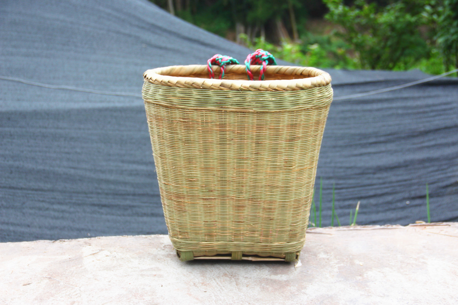 竹背篓精编手工竹编家用四川背篼买菜竹筐成人可做舞蹈道具装饰