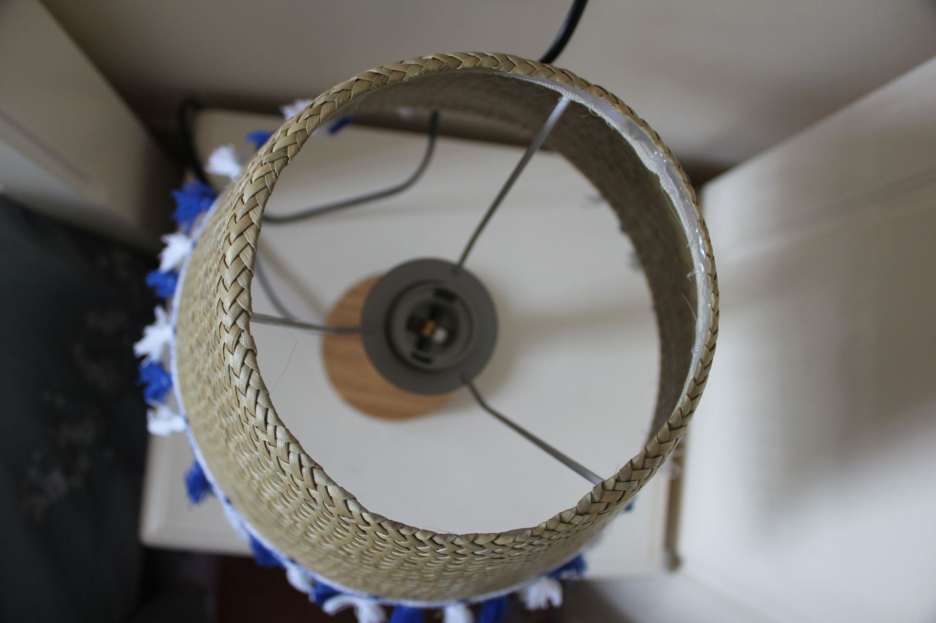 黄市草编竹编灯笼纯手工艺品台灯适合茶餐厅中式田园民俗民宿