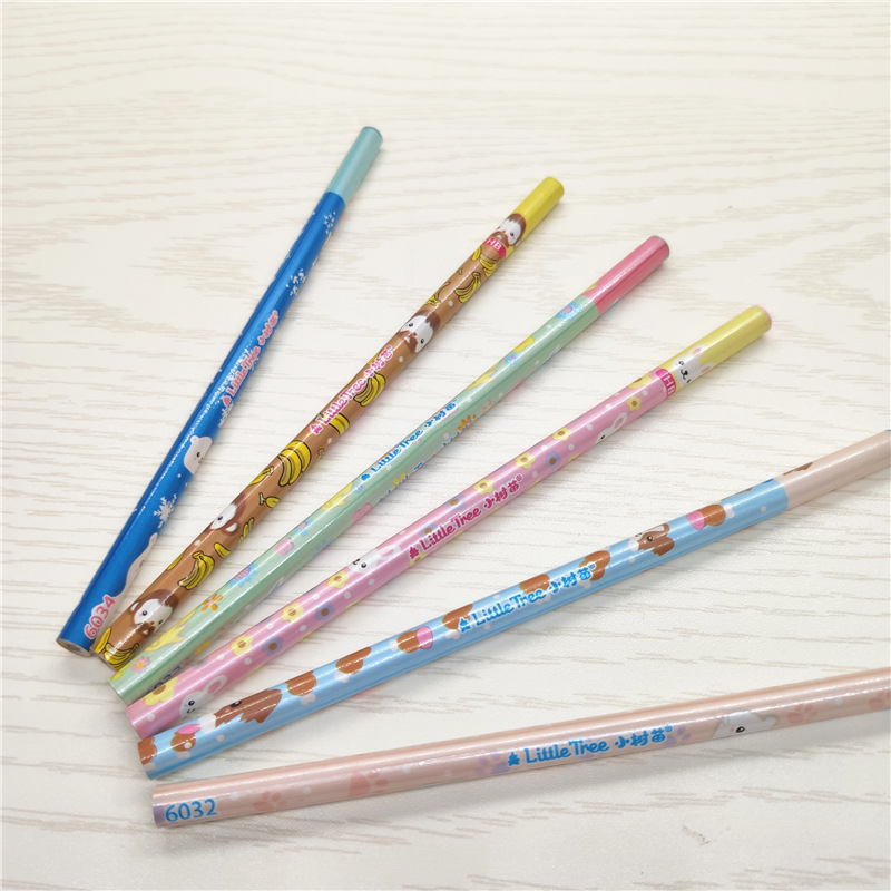 小树苗学生用hb无铅毒铅笔幼儿园实木笔杆正姿写字无铅毒环保铅笔