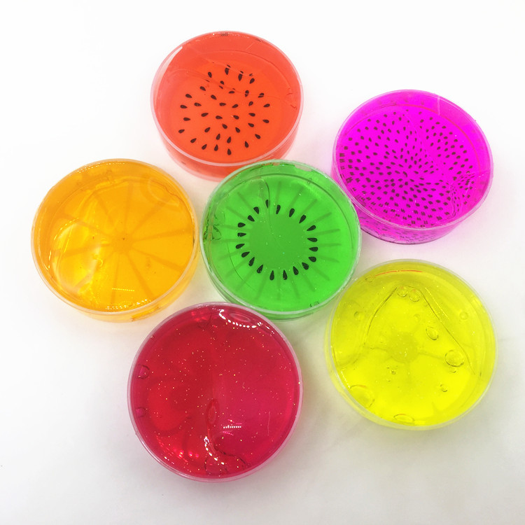 创意手工水果水晶泥 果冻泥彩泥泡泡泥水果