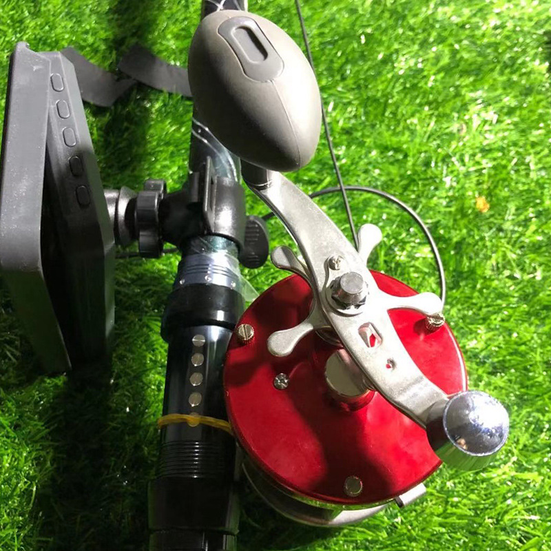 可视锚鱼轮鼓轮全金属明洋渔轮9000型金属鼓轮改装渔轮单轮