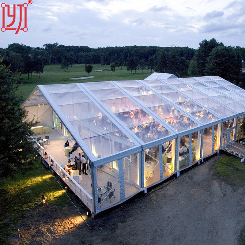欧式婚庆婚礼展览展会铝合金篷房 出口国外户外透明聚会派对篷房