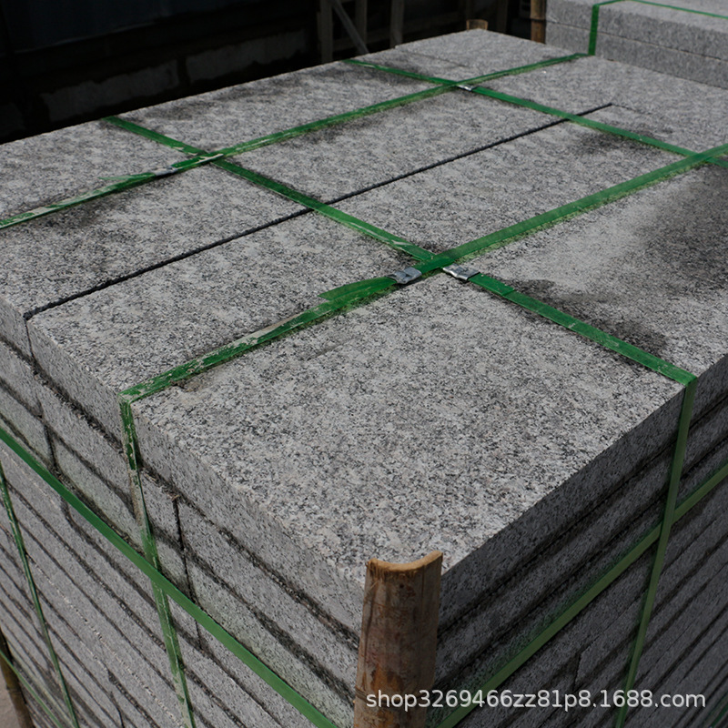 芝麻灰火烧面荔枝面灰麻光板3公分广场砖地铺大理石花岗岩