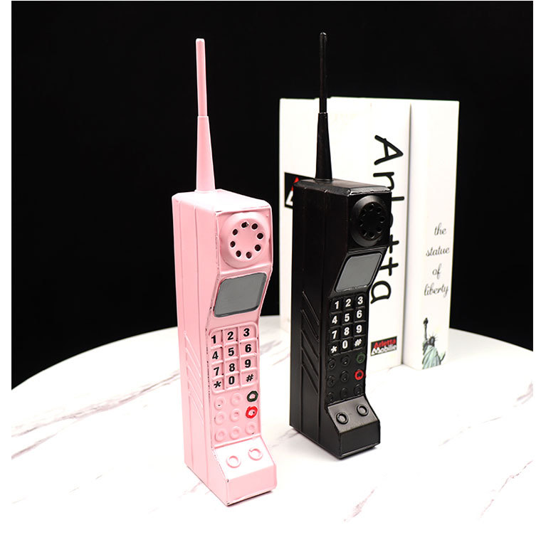 80年代复古怀旧老式大哥大手机模型仿真摄影表演橱窗道具装饰摆件