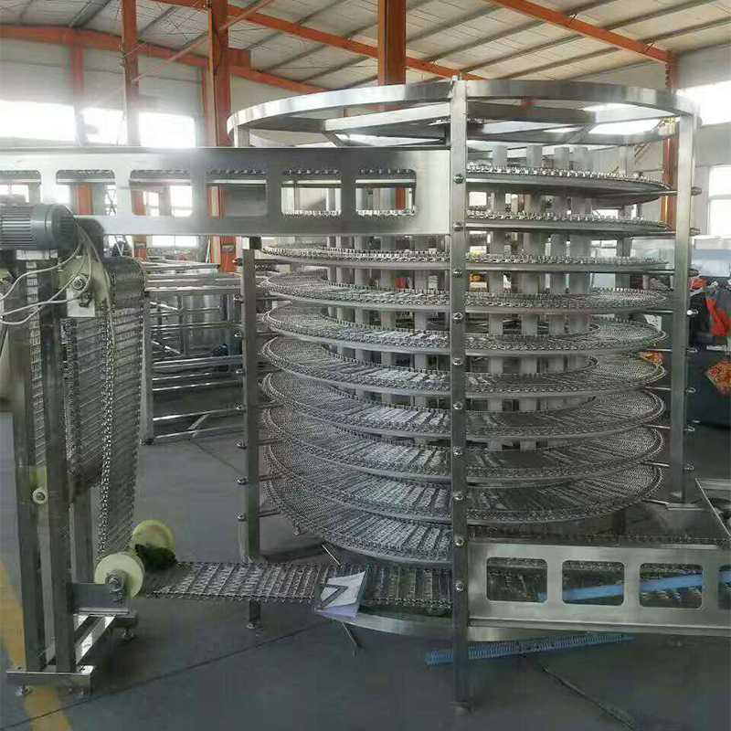 山东热销水饺单螺旋式速冻机无极调速高效速冻化多规格商用速冻机