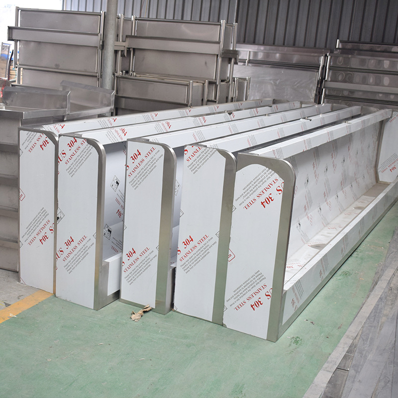 批发不锈钢小便池异型小便槽部队学校公共厕所立式小便池