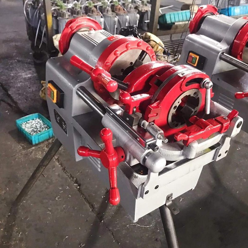 2-6寸切管套丝机板牙高速水管绞丝机镀锌管钢管开牙机