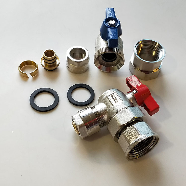 分水器4分地暖管堵头管堵塞头全铜铜接头16 20 25规格