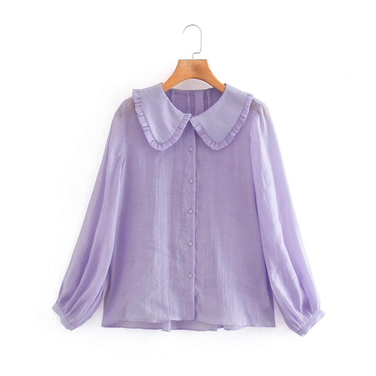 紫色蝴蝶结衬衫图片