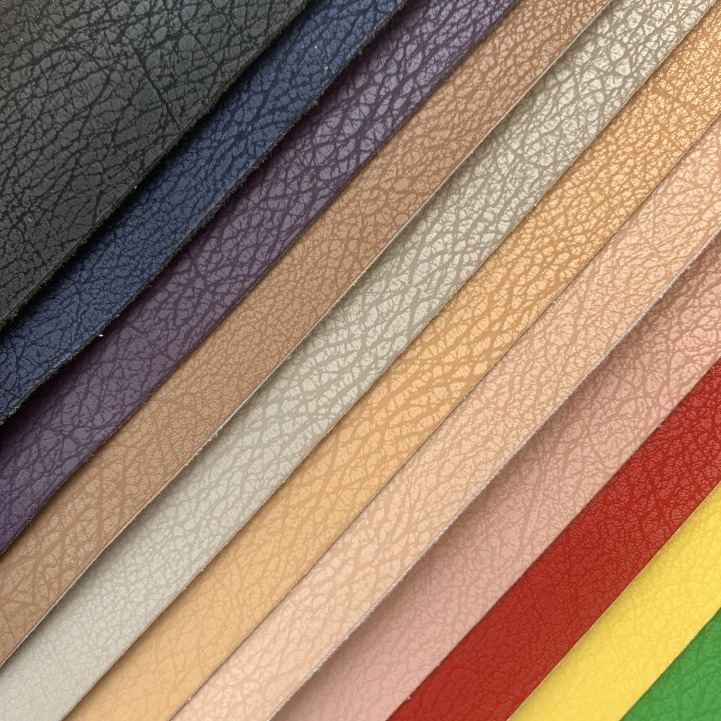 环保磨砂羊巴树皮纹pu皮革面料 化妆包文具皮套鞋材装饰革