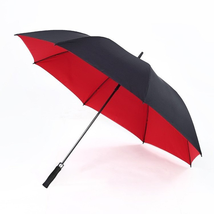 Automatic Double Layer Golf Umbrella with Thick Long Handle