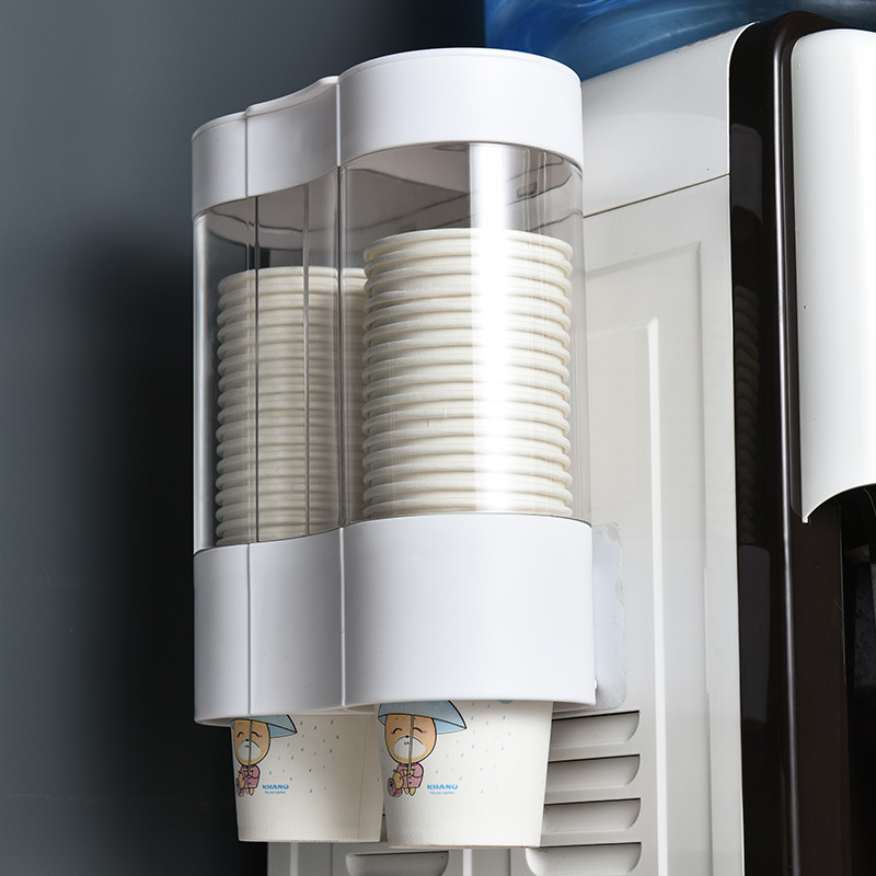 一次性杯子架自动取杯器饮水机放纸杯架子水杯杯架的挂壁式置物架