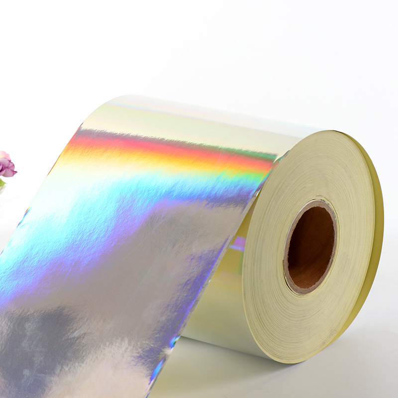 厂家直供无缝素面镭射不干胶 定制镭射银卡不干胶标签贴 量大价优