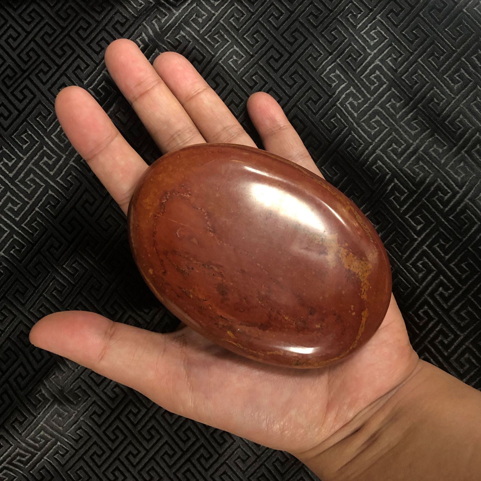 泗水圣仁红砭石 砭石原石spa暖宝宝暖宫妇科温灸刮痧