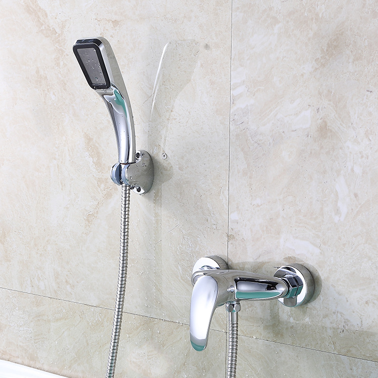 淋浴龙头浴室开关双联冷热水龙头暗装洗澡沐浴混水阀电热水器花洒