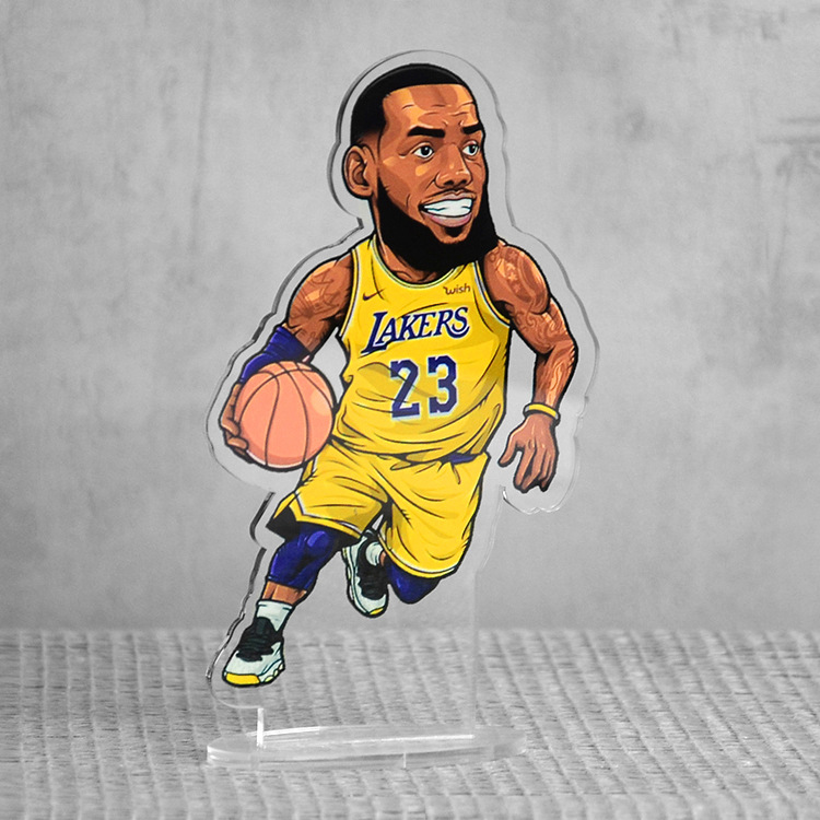 篮球科比詹姆斯库里伦纳德欧文哈登球星卡通公仔立牌模型摆件手办