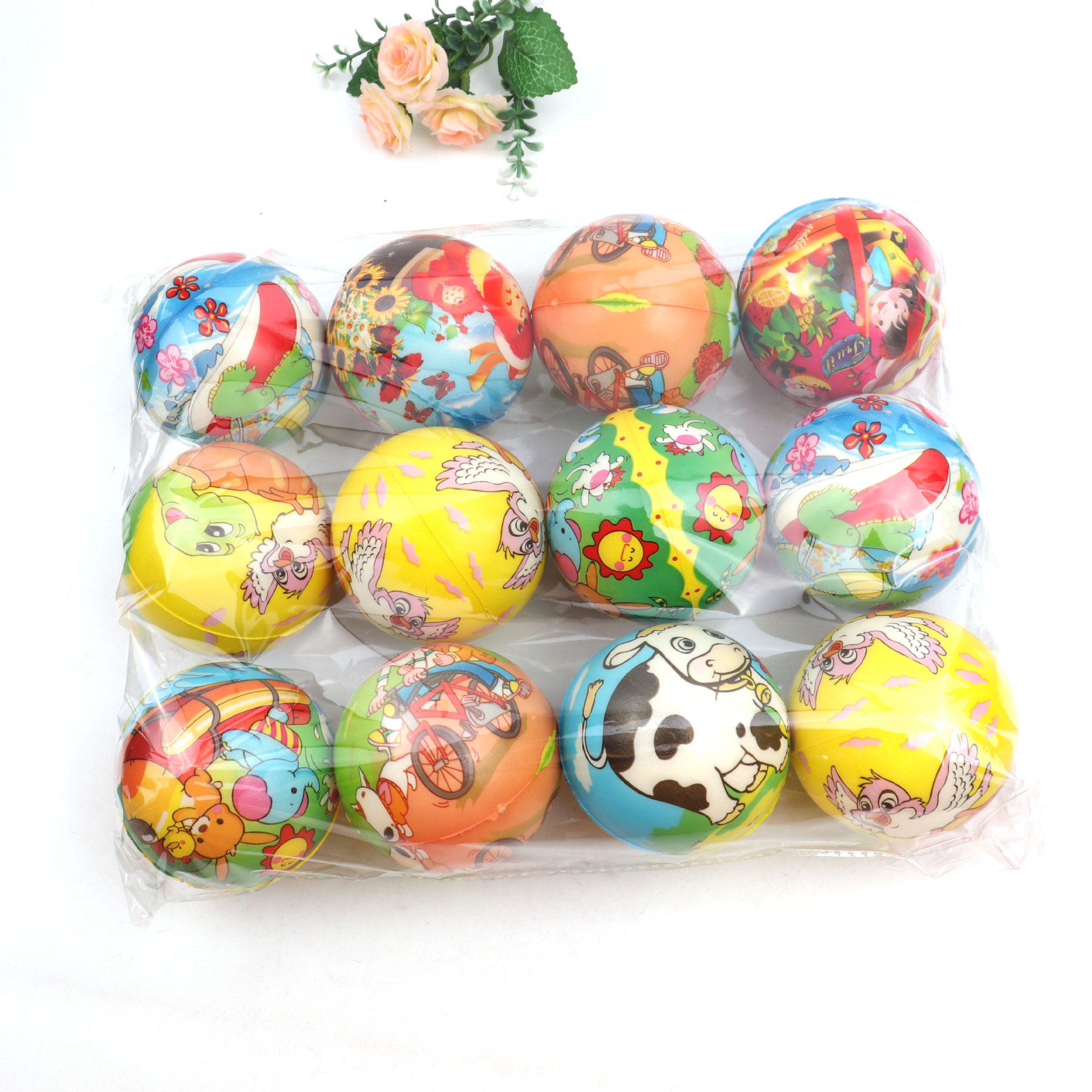 2二两元店日用百货儿童玩具海绵球泡沫球义乌小商品批发地摊货源