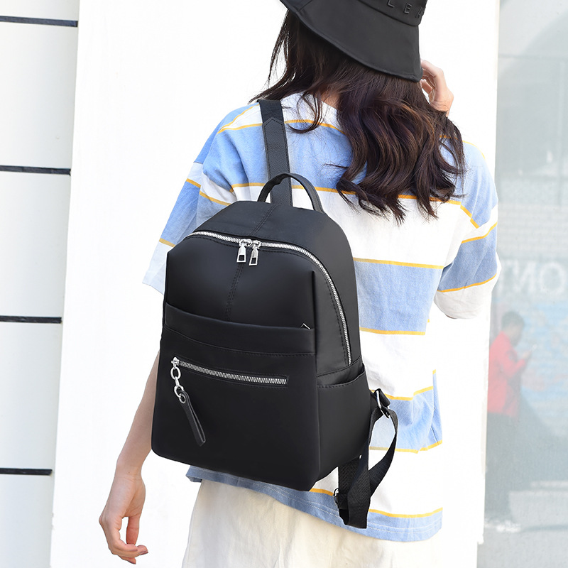 2020 New Fashion Women's Backpack Oxford Cloth Simple Korean Style Backpack Student Schoolbag Bag