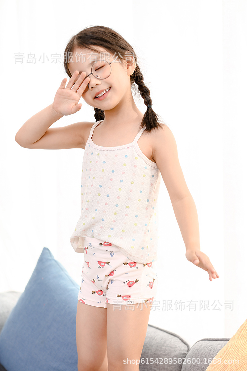 女童纯棉内裤中大童小孩儿童秋冬家居短裤女孩平角裤春夏打底短裤