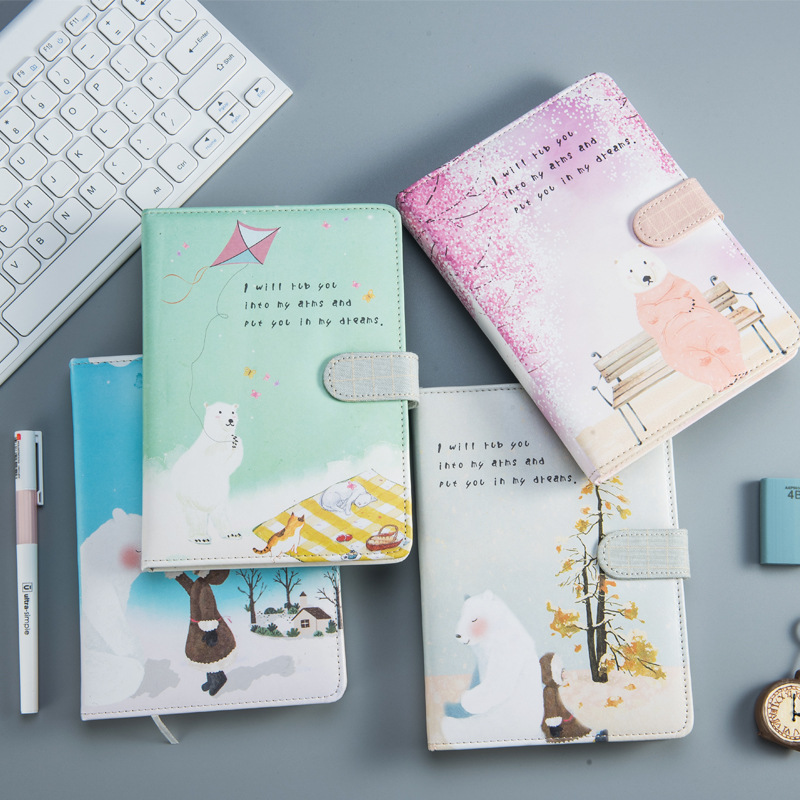 手帐本日式笔记本子记事本随身便携文具精美手账本女创意韩国可爱