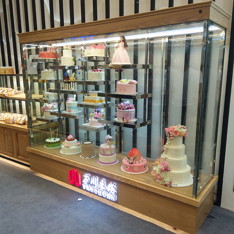 生日蛋糕样品柜仿真模型展示柜面包展柜中岛柜面包边柜货架蛋糕柜