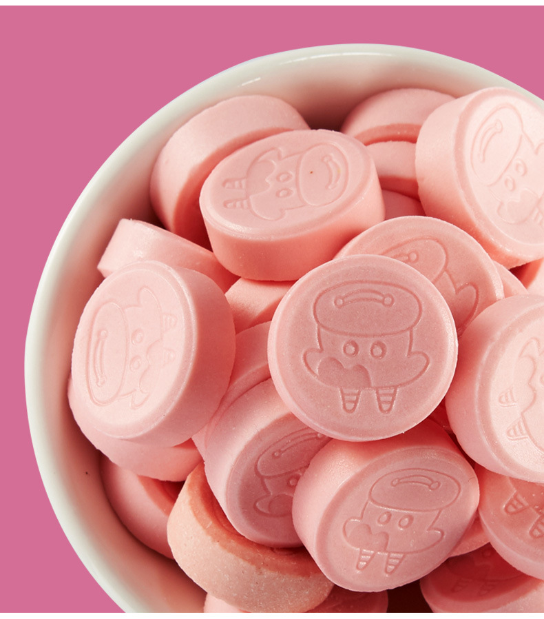 优之元素180g奶片糖 干吃含乳制品压片糖果儿童零食牛奶片糖批发