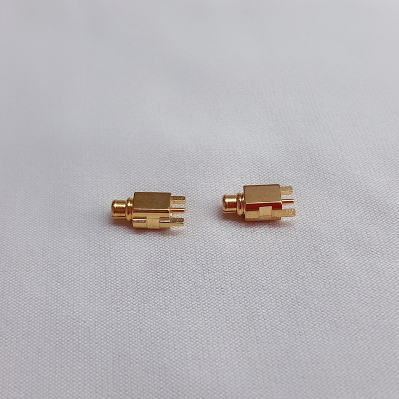 mmcx耳机插头插针 开裂式镀金mmcx耳机插针 射频同轴连接器 公头