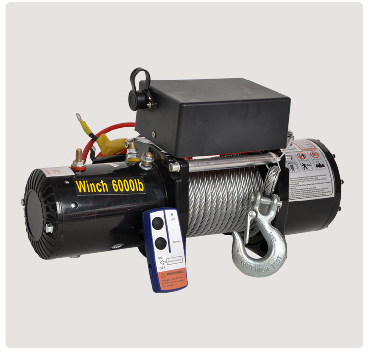 电动绞盘12v越野车自救汽车拖车绞盘24v电动葫芦卷扬机车载小吊机