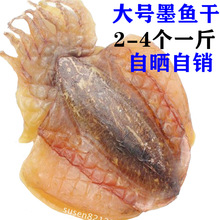北海特产海产品海鲜新鲜墨鱼干干货目鱼干乌贼干 半斤约2个