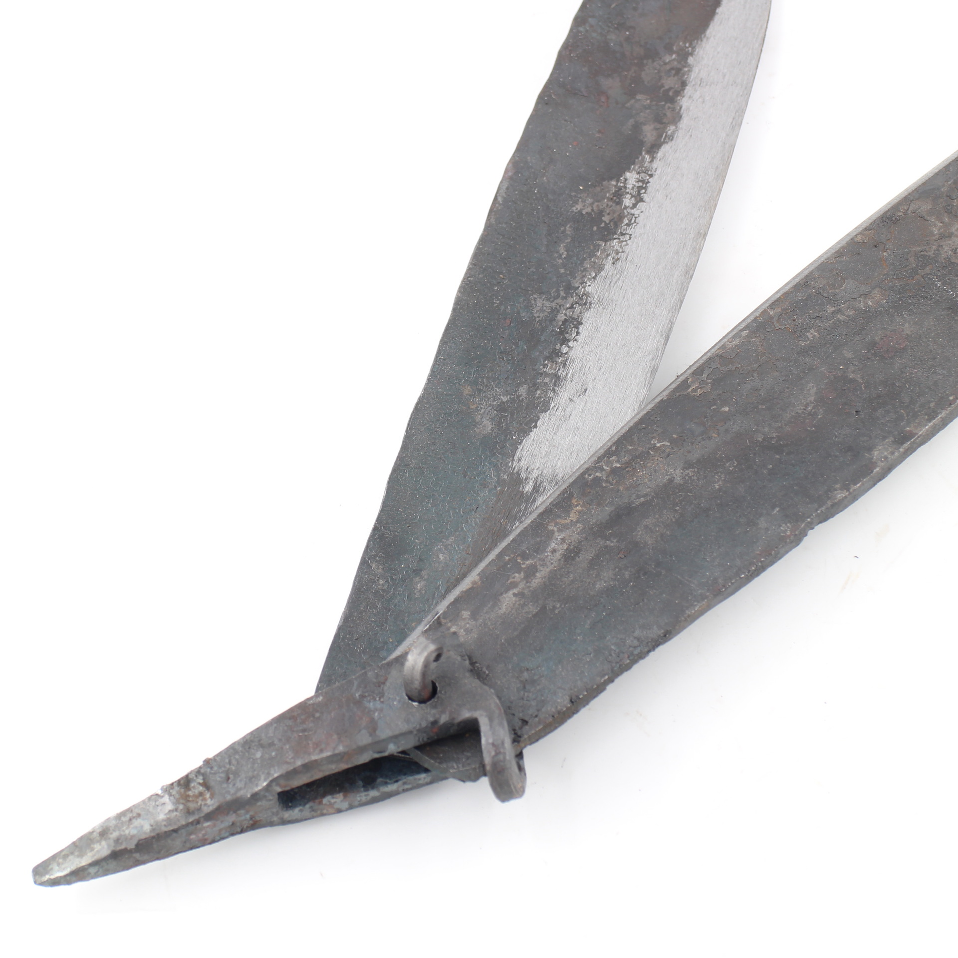 切草药的侧刀老式加厚铡刀铡草刀家用砸豆杆锻打闸刀手动铡草机