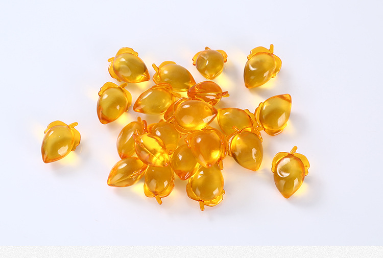 沐浴油珠草莓形 胶原蛋白外皮油珠 spa精油 身体护理精油油珠沐浴