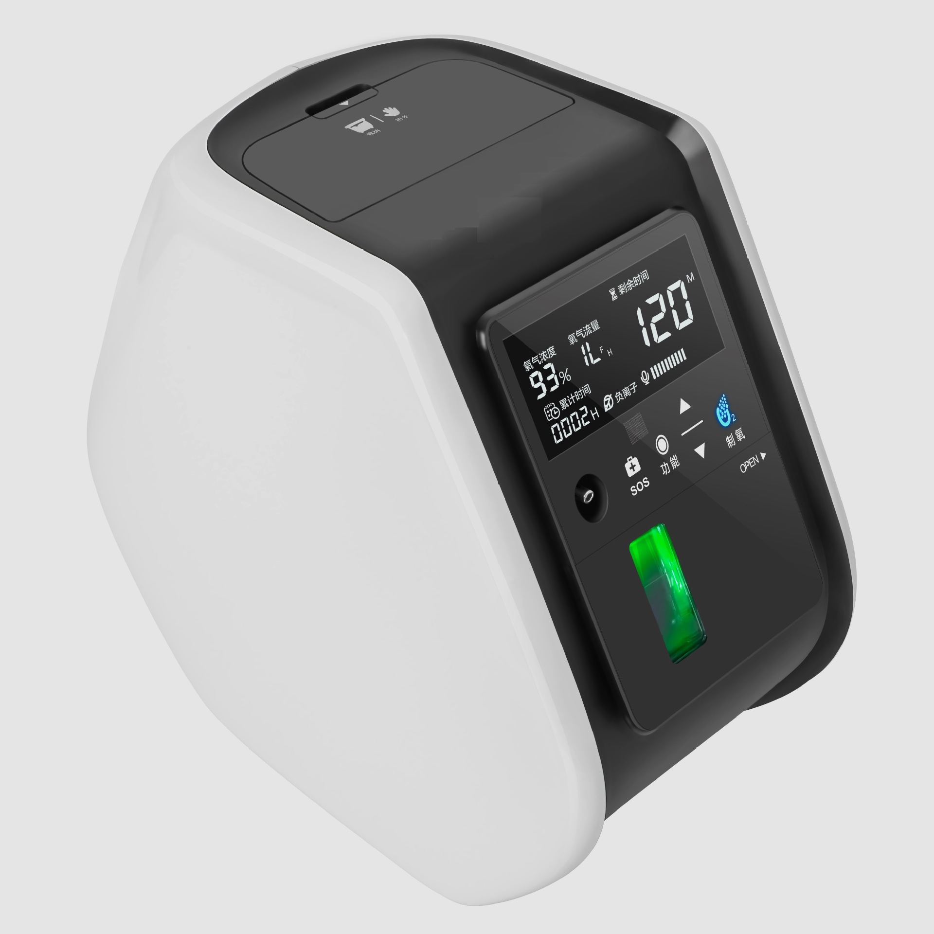 家用2l-7l升制氧机老人吸氧机车载户外小型便携氧气机工厂直销