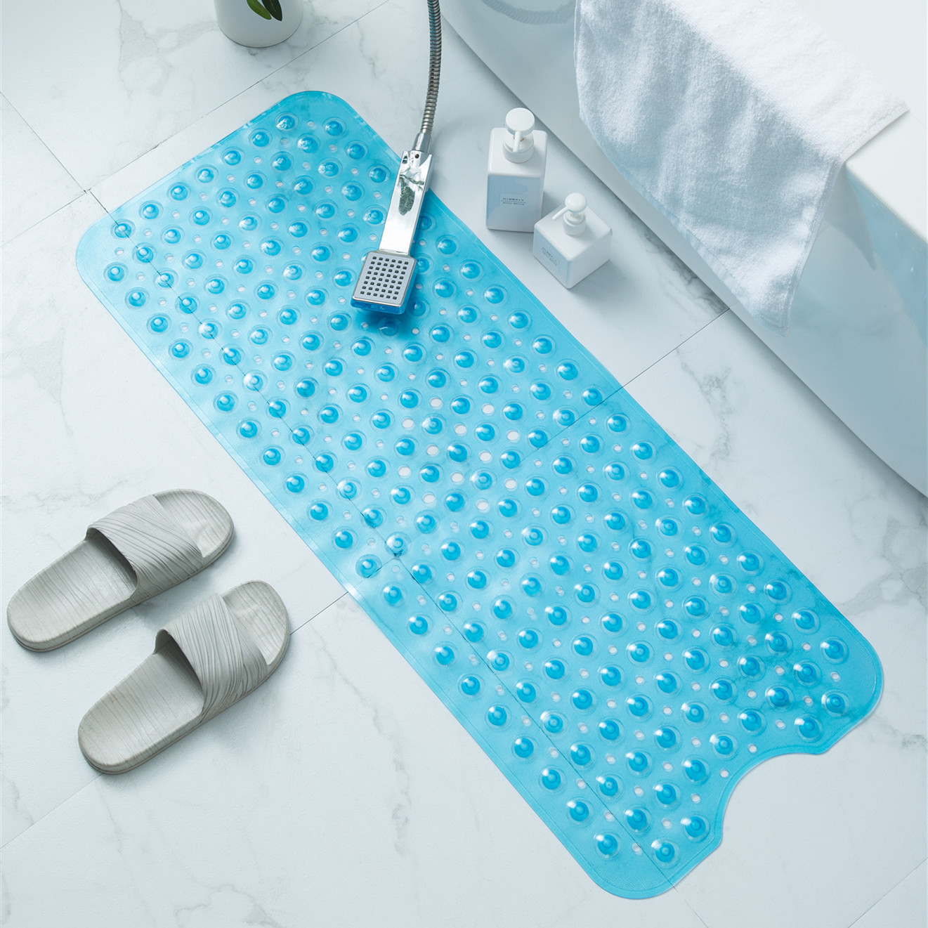 40*100cm浴缸垫带吸盘加长环保 pvc浴室防滑垫淋浴房防滑跨境专供